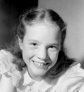 Julie Andrews at age 13 in 1948