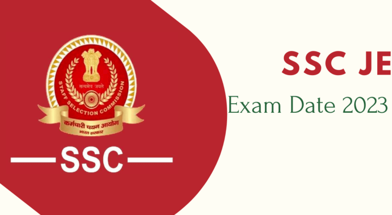 SSC JE Exam Date 2023 Out, Tier 1 & Tier 2 Exam Schedule