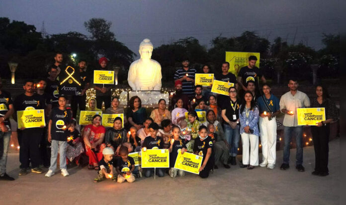 The Garden of Silence Lights Up to Mark the International Childhood Cancer Awareness Month